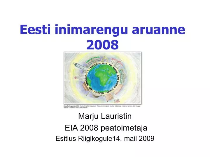 eesti inimarengu aruanne 2008