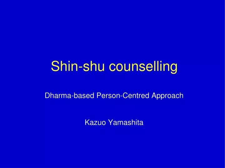 shin shu counselling