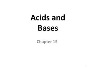 acids and bases