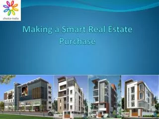 Making a Smart Real Estate Purchase