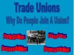 Trade Unions - slide 1