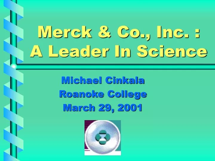 merck co inc a leader in science