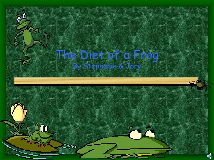 the diet of a frog by stephanie jory