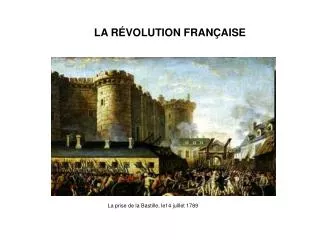 la r volution fran aise