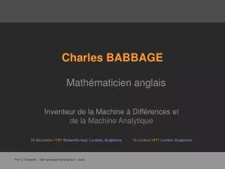 charles babbage