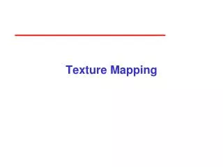 texture mapping