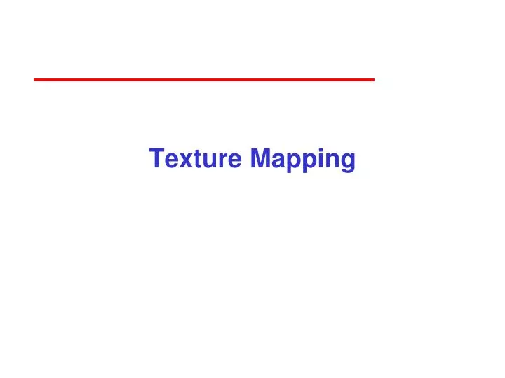 texture mapping