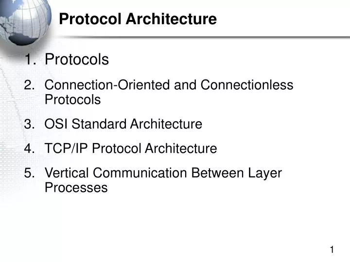 protocol architecture