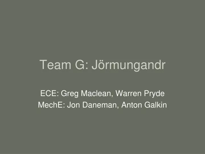 team g j rmungandr