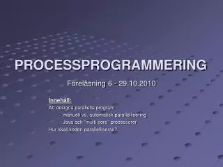 processprogrammering