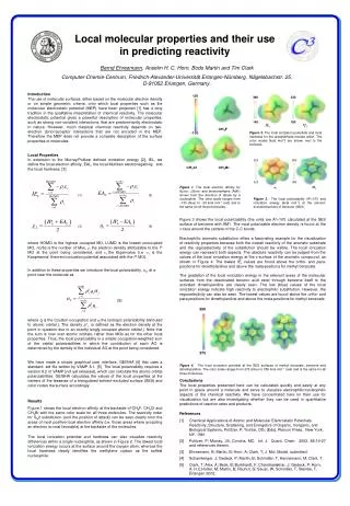 Local molecular properties and their use in predicting reactivity