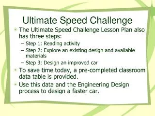 Ultimate Speed Challenge