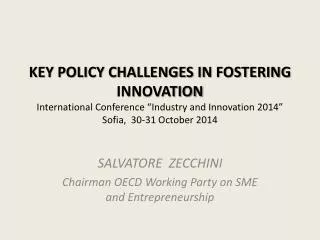 SALVATORE ZECCHINI Chairman OECD Working Party on SME and Entrepreneurship