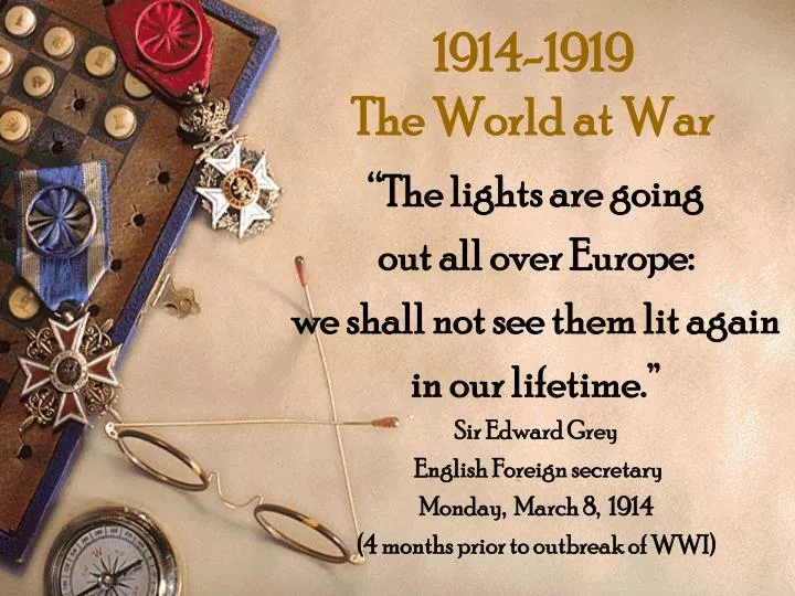 1914 1919 the world at war