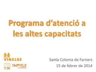 programa d atenci a les altes capacitats