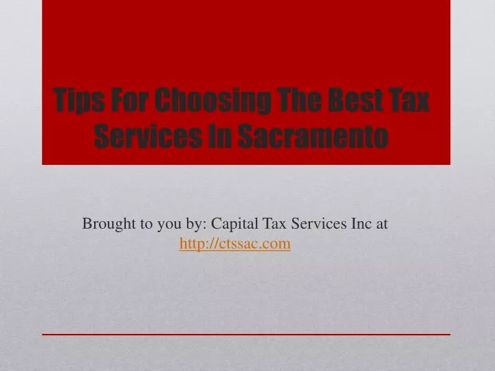 tips for choosing the best tax services in sacramento