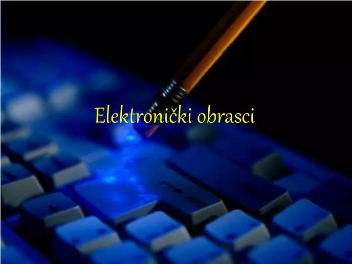 elektroni ki obrasci