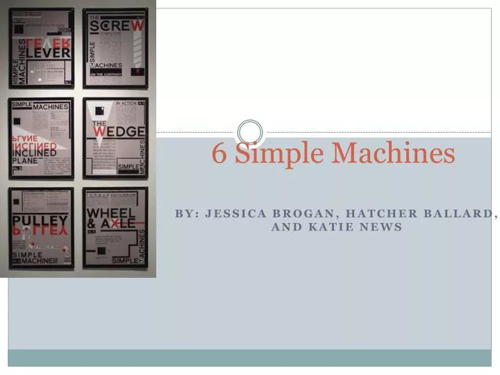 6 simple machines