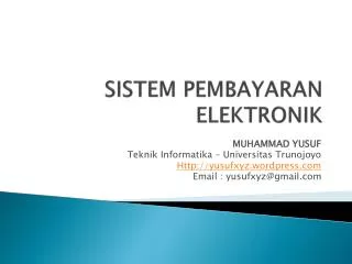 sistem pembayaran elektronik
