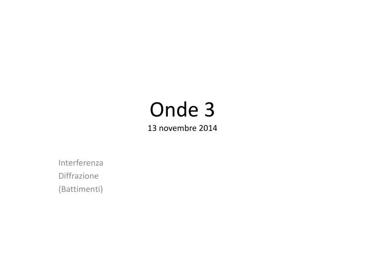 onde 3 13 novembre 2014