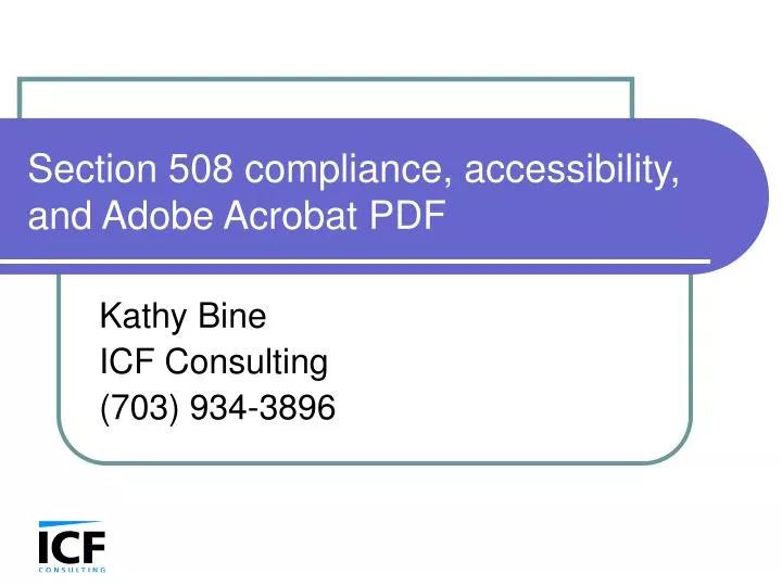 section 508 compliance accessibility and adobe acrobat pdf
