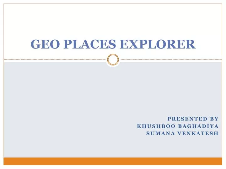 geo places explorer