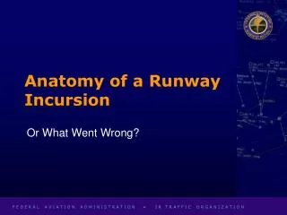Anatomy of a Runway Incursion