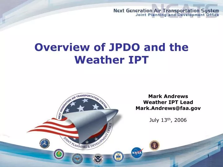 overview of jpdo and the weather ipt