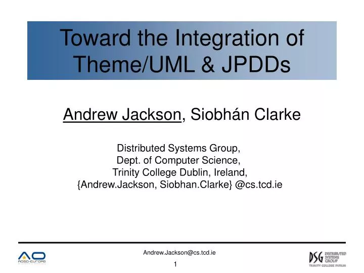toward the integration of theme uml jpdds
