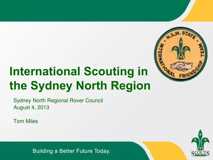 international scouting in the sydney north region