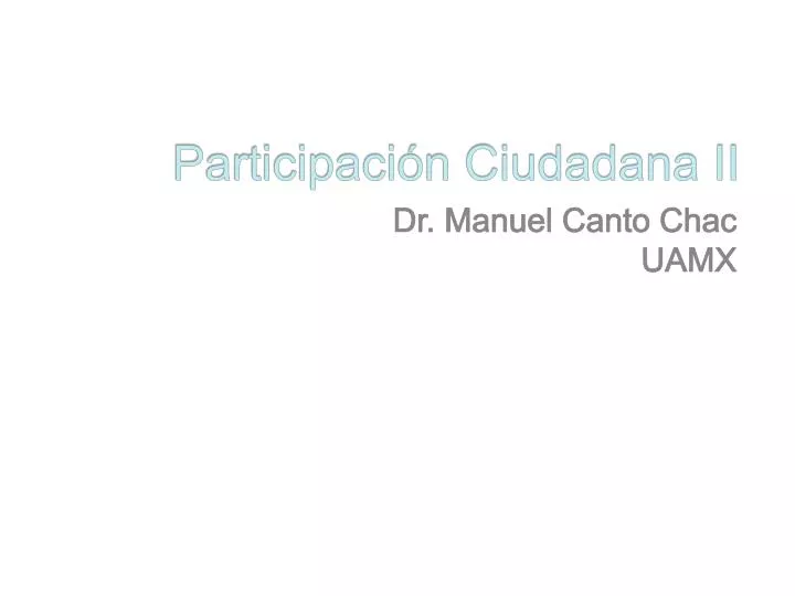 participaci n ciudadana ii