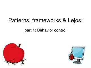 Patterns, frameworks &amp; Lejos: