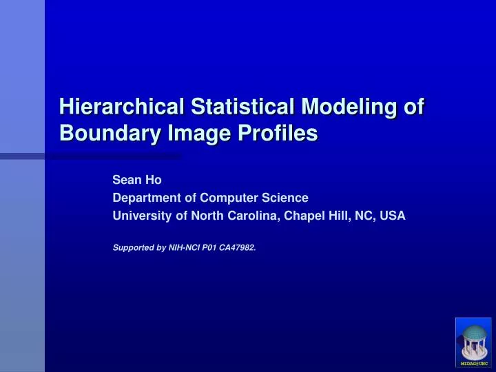 hierarchical statistical modeling of boundary image profiles
