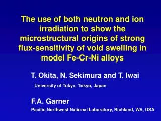 T. Okita, N. Sekimura and T. Iwai