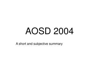 AOSD 2004