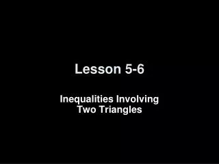 Lesson 5-6