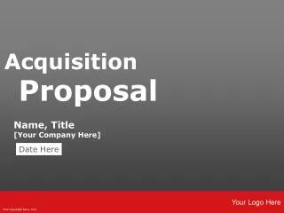 Acquisition Proposal
