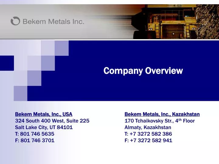 company overview