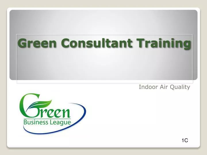 green consultant training