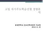 고입 자기주도학습전형 경향분석 송원중학교 진로진학상담부 이보영 2013. 6. 10 - slide 1