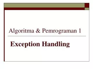 algoritma pemrograman 1