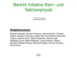 bericht initiative kern und teilchenphysik
