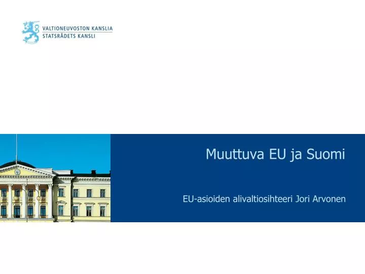 muuttuva eu ja suomi