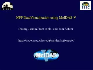 NPP DataVisualization using McIDAS-V