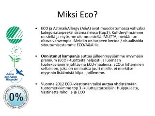 miksi eco