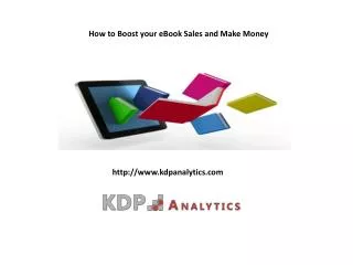 How to Boost your eBook Sales and Make Money