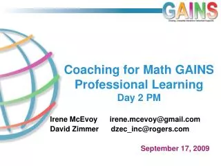 coaching for math gains professional learning day 2 pm