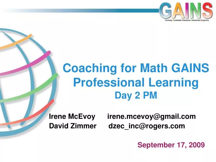 coaching for math gains professional learning day 2 pm