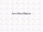 Java Data Objects - slide 1