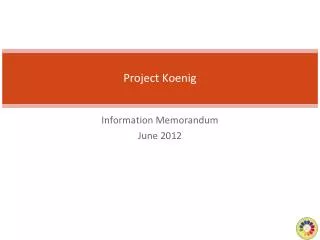Project Koenig